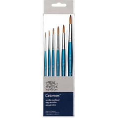 Cotman Winsor & Newton Short Handle Watercolour Brush Series 111. NO. 0. 1. 3. 4. 5. 8