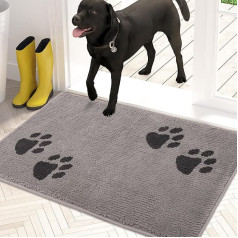 PURRUGS Door Mat, Machine Washable, Non-Slip, Entrance Door Mat, Dirt Trapper Mat, Dog Mat, Super Absorbent Floor Mat for Muddy, Wet Paws and Shoes