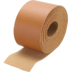 DMiotech 1 Packung 2 Zoll x 4 Yard Kunstlederstreifen Möbelbezug Stoff Haut Tan PU Lederrolle für handgefertigte Bastelprojekte