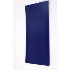 Blackout Roller Blind, Window Protection, Easy Assembly, Thermal Roller Blind, 3 Passes Blackout Fabric, Room Darkening, Metal Tube, Navy Blue (120cm Wide x 165cm Long)