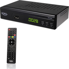 Xoro HRS 8660 digital satellite receiver with LAN connection (HDTV, DVB-S2, HDMI, SCART, PVR-Ready, USB 2.0) black