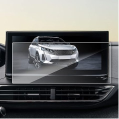 10 Inch Peugeot Navigation Screen Protector, Screen Protector for Peugeot 3008 5008 2021-2023, 9H Tempered Glass Screen Protector, GPS Navigator Screen Protectors, Scratch-Resistant