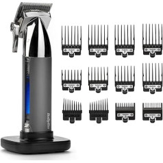 BaByliss Super-X Metal Professional Hair Clipper, 13 Piece Set, Anthracite, E996E