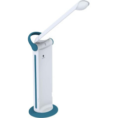 daylight Twist 2 GO - Portable Lightweight Foldable Desk Lamp with Battery - E35090 - Dimmable and Battery Lasts 8 Hours - LED Reading Lamp - Daylight Lamp - Energy Efficient - Design - White