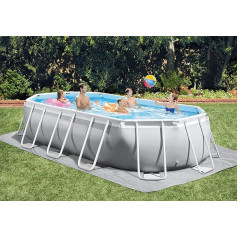 vidaXL Intex Prism Frame Swimming Pool Set Oval 503 x 274 x 122 cm 26796GN