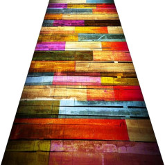 AMSXNOO Rug Runner Hallway Kitchen Hallway Rug Non-Slip Washable Non-Slip Rug Runner Vintage Kitchen Runner Carpet Runner Kitchen Runner Polyester Adjustable (60 x 300 cm)