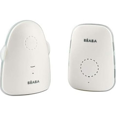BÉABA, Baby Monitor + Intercom Function, Walkie Talkie, 0 Radio Wave Technology, Vox Mode, Night Mode with Night Light, Range 300 m, Battery Life 15 Hours, Simply Zen