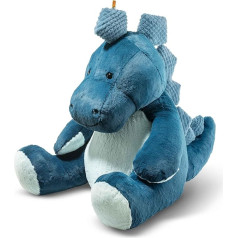 Steiff Spott Stegosaurus Petrol Blue 80 cm, Soft Cuddly Friends, Cuddly Toy Dinosaur, Stuffed Toy Dino for Playing & Cuddling, Made of Cuddly Soft Plush for Baby-Gentle Skin, Machine Washable