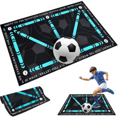Football Mat, Football Mat Training 50 x 80 cm, Football Step Training Mat, Football Mat, Ball Control, Non-Slip Shock Absorbing Training Mat, Football Training Accessories for Football Lovers