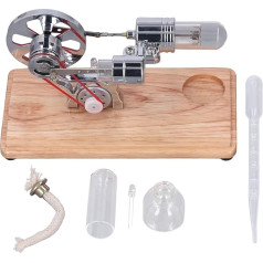 Stirling Motor Model Teaching Toy Quiet Operation Low Environmental Impact Smooth Operation Stirling Scientific Physics Model for Beginners and Experiments
