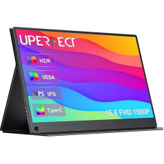 UPERFECT Portable Monitor 15.6 Inch Touchscreen 1920 x 1080 Full HD HDMI DVI VGA Portable Display Wall Mounted Touchscreen Monitor