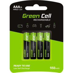 Uzlādējamās baterijas 4x aaa hr03 950 mAh