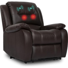 Massage Chair Sofa Zero Gravity Ergonomic Single Deck Chair Massage Chair Full Body Brown