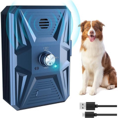 Anti Bark Device, Ultrasonic Anti Bark Device with 3 Adjustable Modes, 100cm Auto Stop Dog Bark Device, IPX4 Waterproof Dog Bark Deterrent, Dog Bark Stopper for Indoor and Outdoor