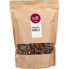 teeverliebt - Loose Fruit Tea Cranberry Vanilla 1000 g I Fruit Tea Loose I tart, sour and at the same time sweet composition of the tea mixture I Fruit tea loose 1 kg