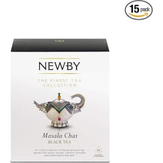 Newby Tea Masala Chai, Black Tea, 37.5 g, Pack of 15