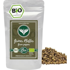 Azafran Organic Pepper Green Whole, Green Peppercorns, Whole Grains, Dried 250 g