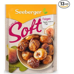 Seeberger Soft Figs Pack of 13, Honey Sweet Mountain Figs with Pungy Pulp - for Nutritionally Connoisseurs - Ready to Eat, Dried & Pasteurised - No Added Sugar, Vegan (13 x 200 g)