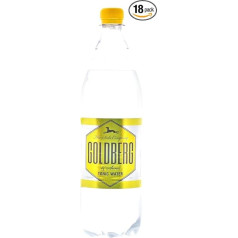18 Bottles Goldberg Tonic Water 1000 ml PET Bottle Including Disposable Deposit