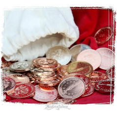 Zauberfeder GmbH LARP Coin Set Noble (50 Coins in Bag)
