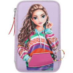 Depesche TOPModel Joy Triple Pencil Case with Applied Smartphone Purple