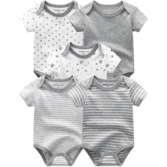 Kiddiezoom Unisex Baby Pack of 4 Neutral Fleece Trousers Baby Boys Girls Trousers Bodysuits Pack of 4