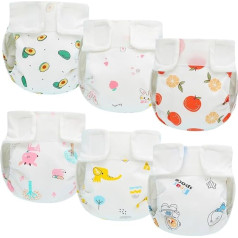 Rainjia Potty Training Trousers Baby Children Potty Underwear 6 Months to 3 Years, Pack of 6 Potty Training Underwear for Baby Boys and Girls