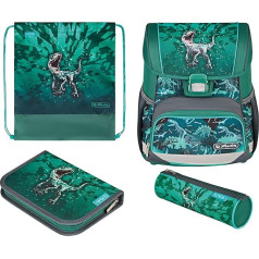 Herlitz Loop Plus 50039555 School Bag, Green Rex, School bag