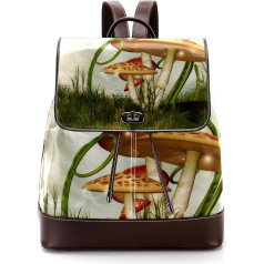 Cartoon Fantasy Fairy Forest Mushroom Personalised School Bags Book Bags for Teenagers, Multicoloured, 27 x 12.3 x 32 cm, Backpack Backpacks, multicoloured