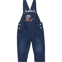 Baby Girls' Jeans Dungarees Romper Jumpsuit Soft Cotton Denim Trousers Thin for Spring Summer Cartoon Pink Bunny Size 56/62/68/74/80/86, 25 Denim Light Blue - Knitted