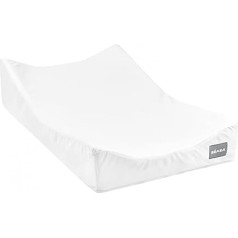 BÉABA, Sofa Length Changing Mat, Inclined Changing Mat, Reduces Reflux, Durability and Quality, Oeko-Tex Certified Fabric, Made in France, Patented Concept, White