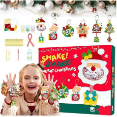 Children's DIY Felt Pendant Decoration, Christmas Theme Felt Decoration DIY Material, Handmade Pendant Hanging Decoration Party Accessories, Gifts for Children (1 Set)