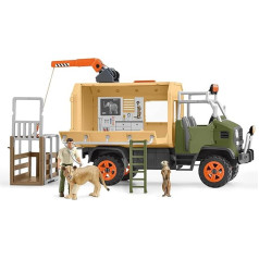 Schleich 42475 Wild Life Play Set - Large Truck Animal Rescue Toy - Age 3+ Years