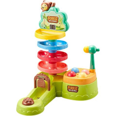 Générique Ball Drop Toy, Interaktives Spiel, Scoring Pounding Activities, Play Motor Skill Development Fun Design Sturdy Material Safe for Kids, 35,9 x 40,6 x 40,8 cm