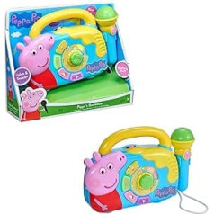 Peppa Pig Boombox | Music Playset Boombox with Microphone | Peppa Pig Theme Melody Music Box with Nursery Rhymes | Peppa Pig House On The Hill Toys | Children's Music Toy Set | from 18 Months