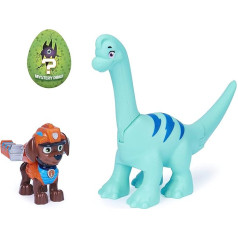 PAW PATROL Dino Rescue Zuma Hero Pup Toy Figure Set with Movable Dinosaur Figure and Surprise Dino Toy for Children from 3 Years