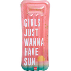 Legami - Inflatable Mattress with Glitter and 2 Air Hoses + Patch 80 x 175 cm Sunset Theme