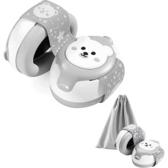 AZKids Family Noise Cancelling for Babies - Noise Reduction and Hearing Protection for Infants, Children 0-3 Years - Adjustable Noise Cancelling for Travel, Concerts, Airplanes, Grey, 15 cm, gray