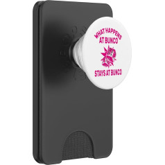 What happens at Bunco stays with Bunco Funny Bunco Game Night PopSockets PopWallet for MagSafe