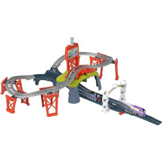 Thomas and Friends Fisher-Price HFW03 - Race for the Sodor Cup - Thomas and Kana Figure with Train and Race Track, Toy for Children from 3 Years