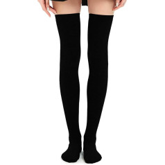 Kayhoma Women's Stripe Thigh High Socks
