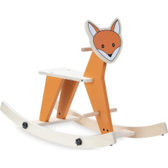 hauck Rocking Animal for Toddlers Rock N Swing from 18 Months up to 50 kg, Rocking Horse Wood (FSC® Certified), Blades Rotatable - Convertible to Swing Seat (Fox)