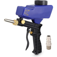 Sand Blaster Gun Kit 70-150PSI 6000RPM Gravity Air Sand Blaster Hand Gun Sand Blaster Gun for Cleaning Rust Dirt Paint Stripper