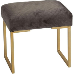 Cortesi Home Allium Ottoman with Painted Gold Legs 19