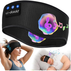 LC-dolida Sleep Headphones Bluetooth 5.4, Sleep Headphones Headband Headphones Bluetooth Sleep Mask, Sports Headphones Sleep Headphones Headband for Sports Training, Jogging, Yoga, Travel