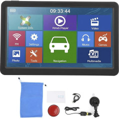 Car Navigator, 9 Inch GPS Navigation 256 MB + 8 GB Touchscreen 800 X 480 for Windows CE 6.0 Universal for Car Truck 220 V