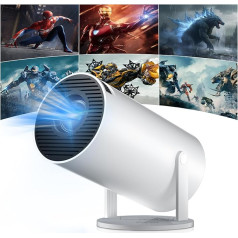 Salange Mini Projector, Supports 4K Mini Projector WiFi 6 BT5.2, Projector Android OS 11.0 Projector 4K Home Cinema, 180° Rotation Mini Smart Projector, Projector Mobile Phone for Phone/Xbox/Laptop/TV
