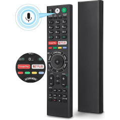 RMF-TX310E Replacement Voice Remote Control for Sony Bravia LED LCD TV KD-49XE8004 KD-49XE8005 KD-43XF8096 KD-43XF8505 KD-43XF8577 KD-43XF8588 -43XF 8596 KD-43XF8599 KD-43XF8796