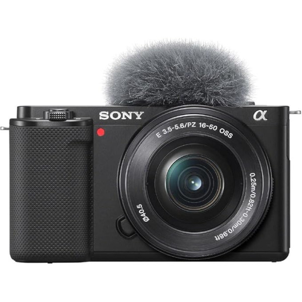 Sony Alpha ZV-E10L APS-C Mirrorless Interchangeable Lens Vlog Camera (Swivel Screen for Vlogging, 4K Video, Real-Time Eye Auto Focus), Black