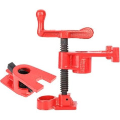 lyrlody Quick Release Clamp, 26.5 mm Wooden Clamp Set Pipe Clamps Pipe Screw Clamp Metal Clamp Set Wood Clamp Bar Clamp Vice for Woodworking, 4 Sets
